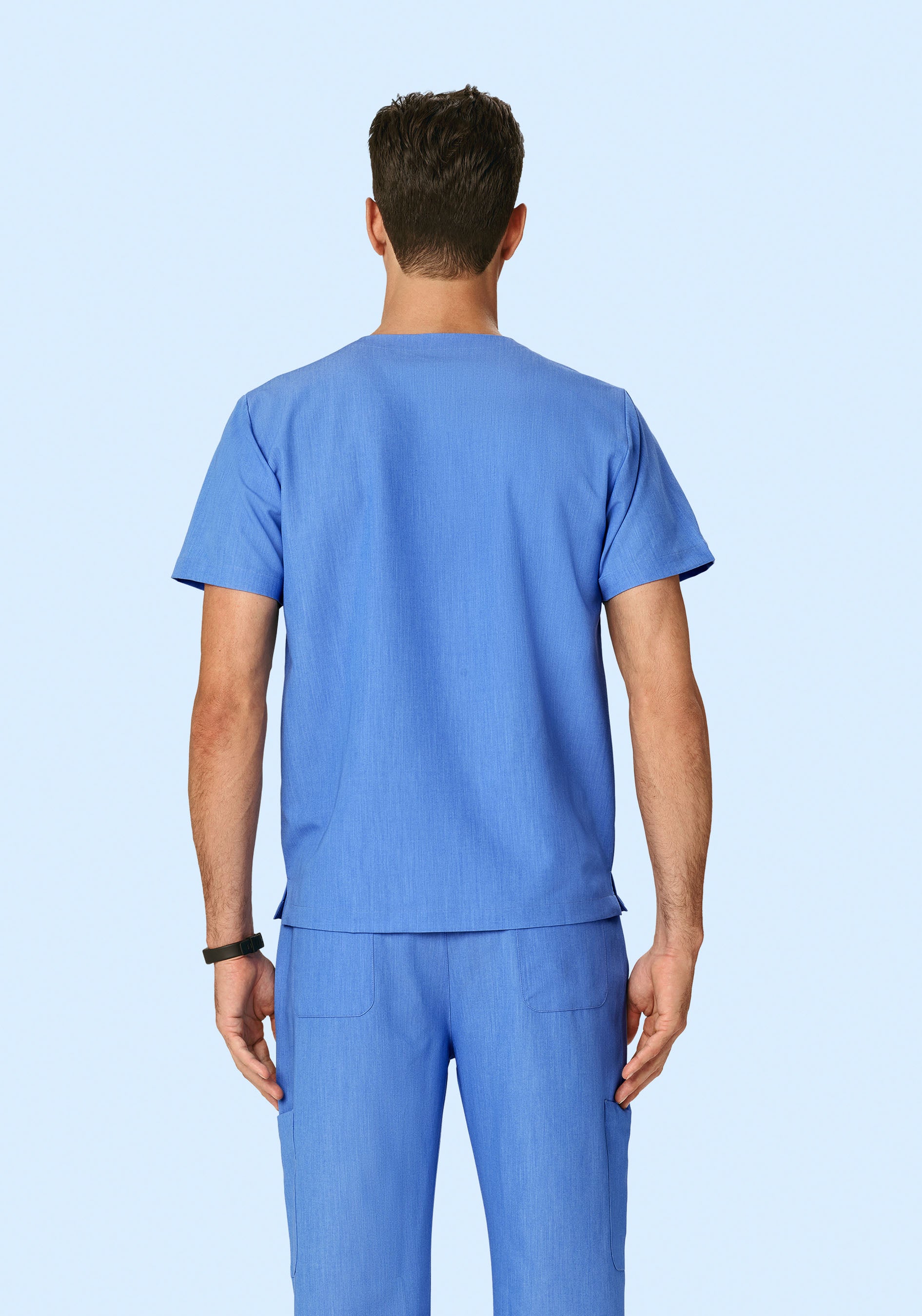 Two Pocket Top Heather Blue