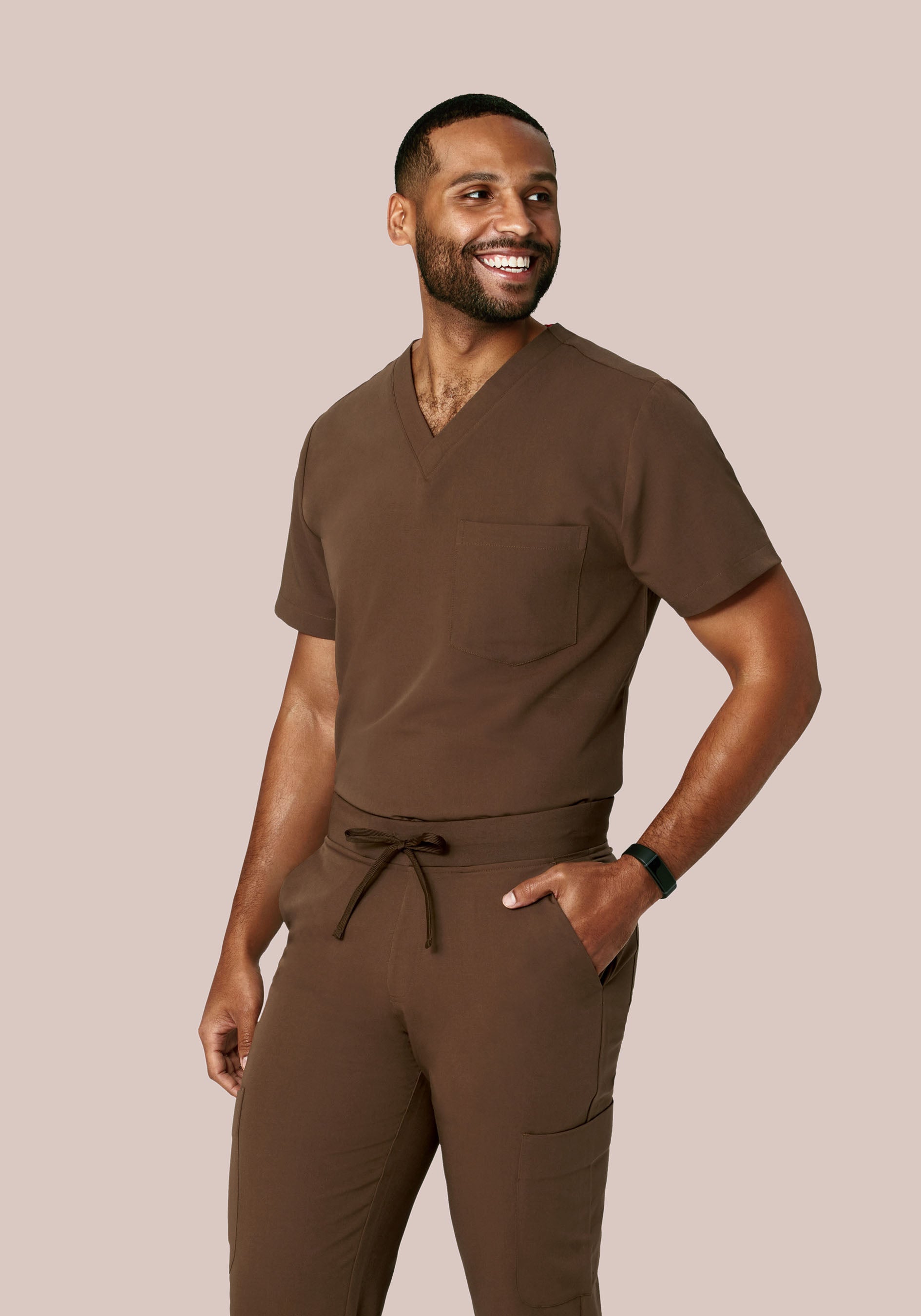 Two Pocket Top Chocolate Brown