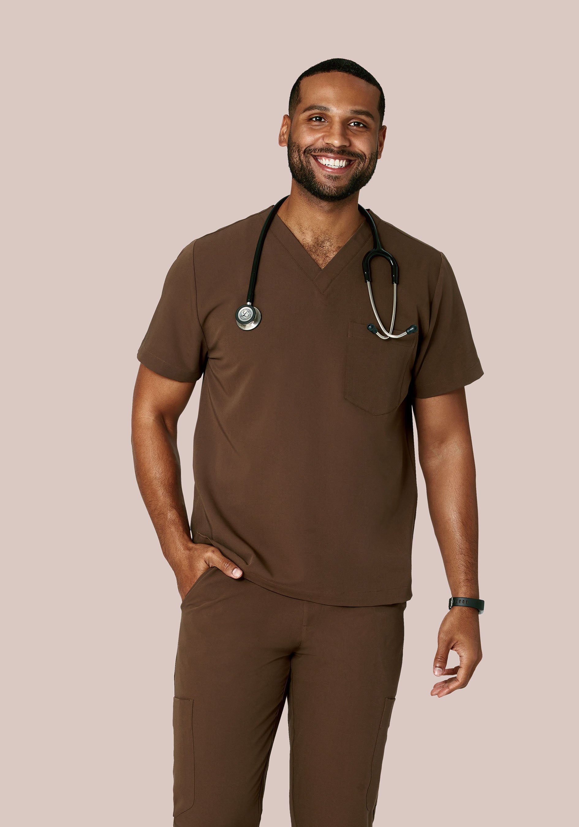 Two Pocket Top Chocolate Brown