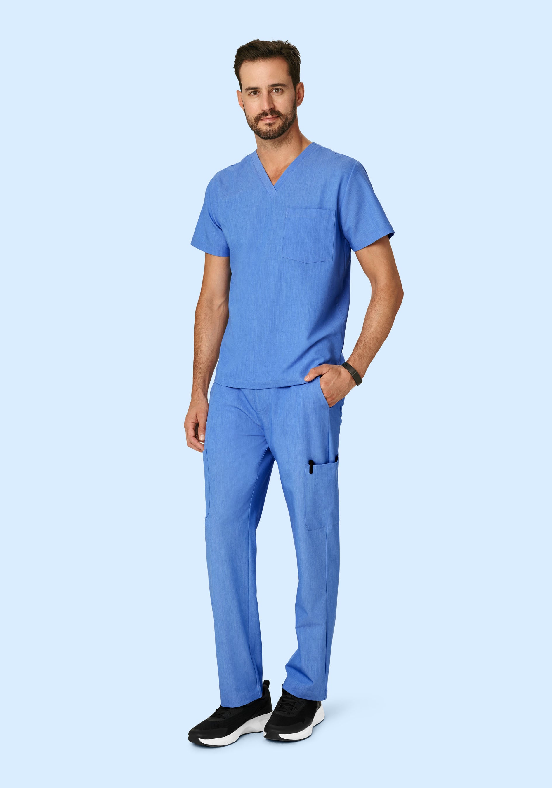 7 Pocket Cargos Heather Blue