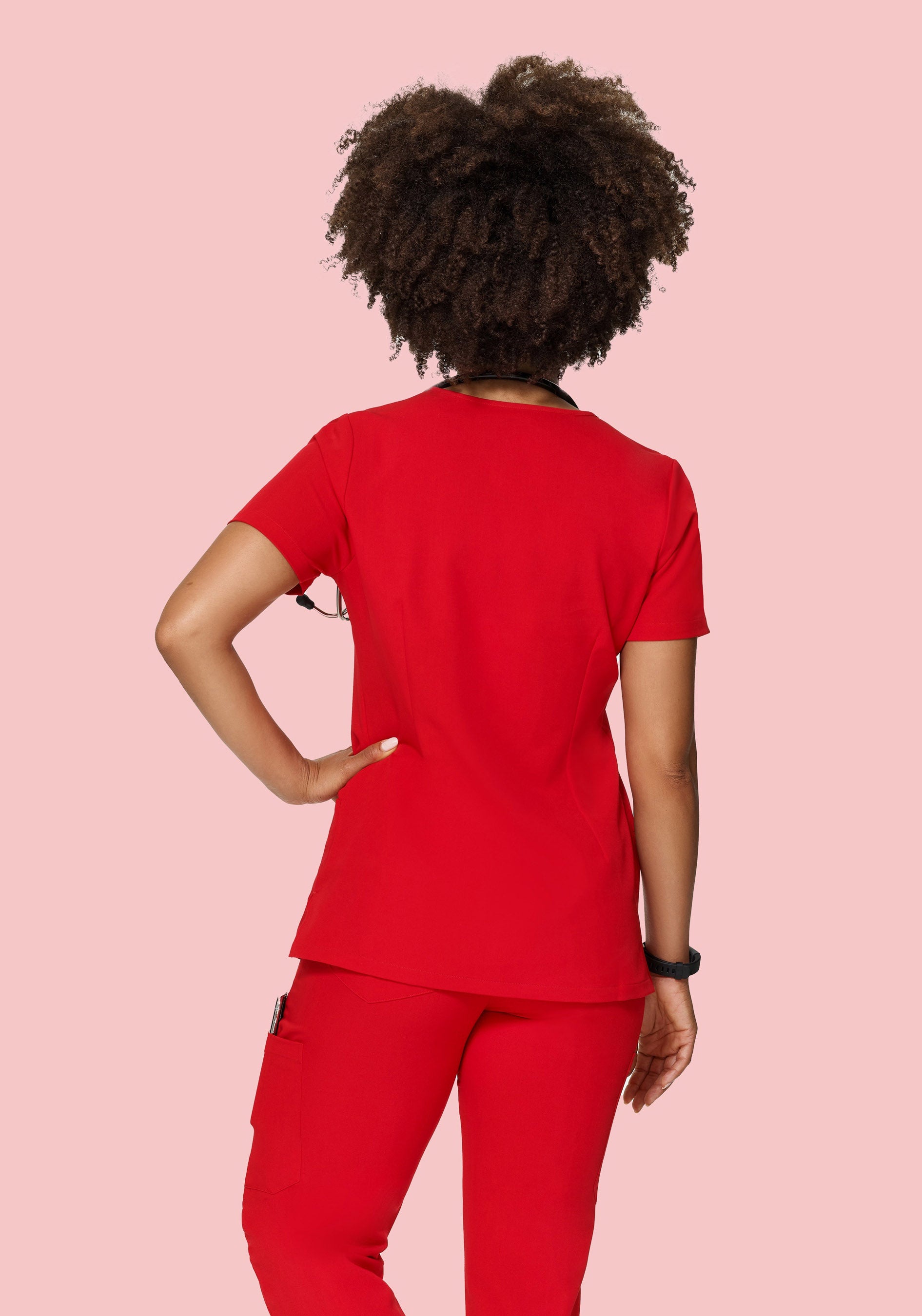 6 Pocket Top Candy Red