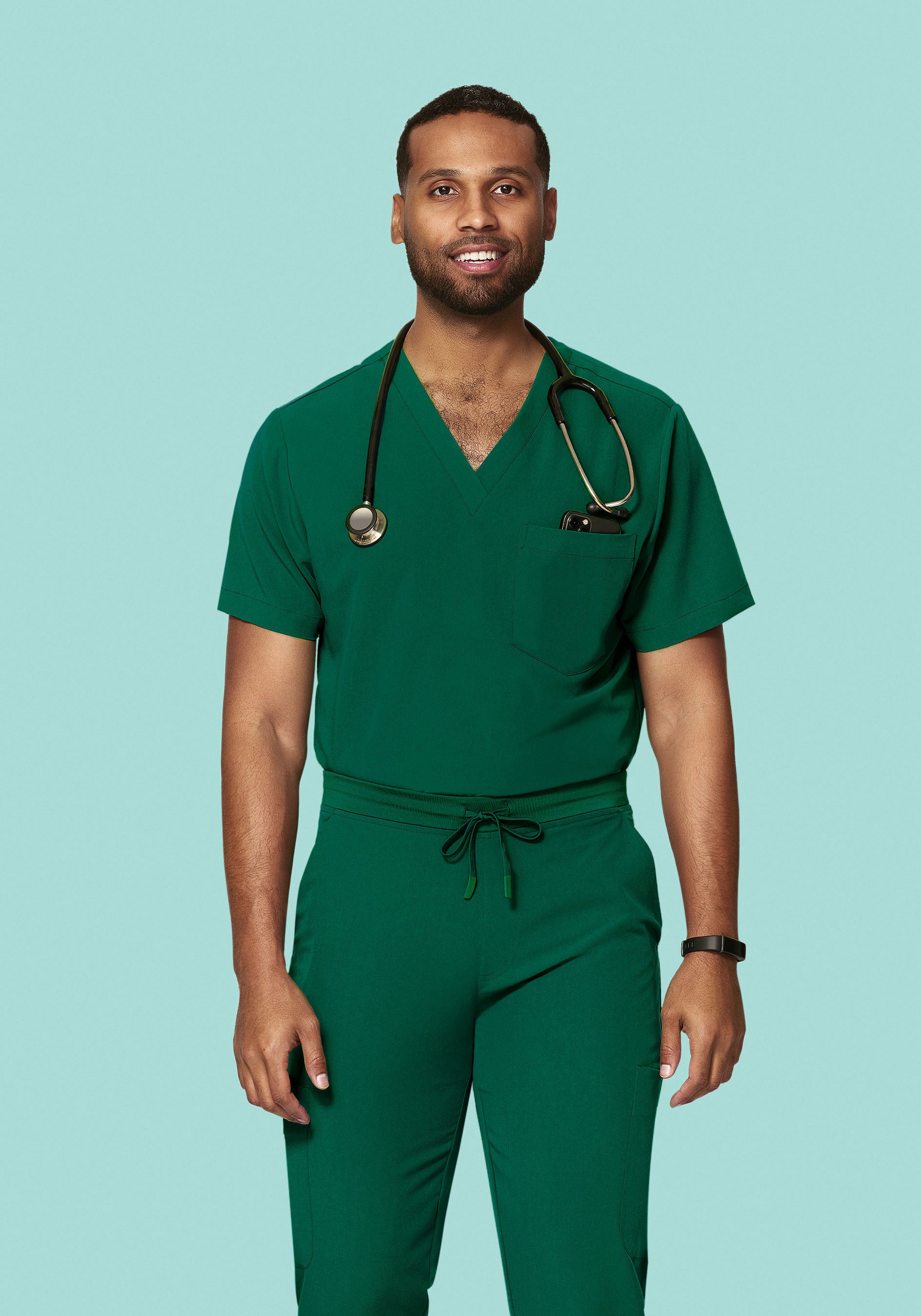 Two Pocket Top Hunter Green