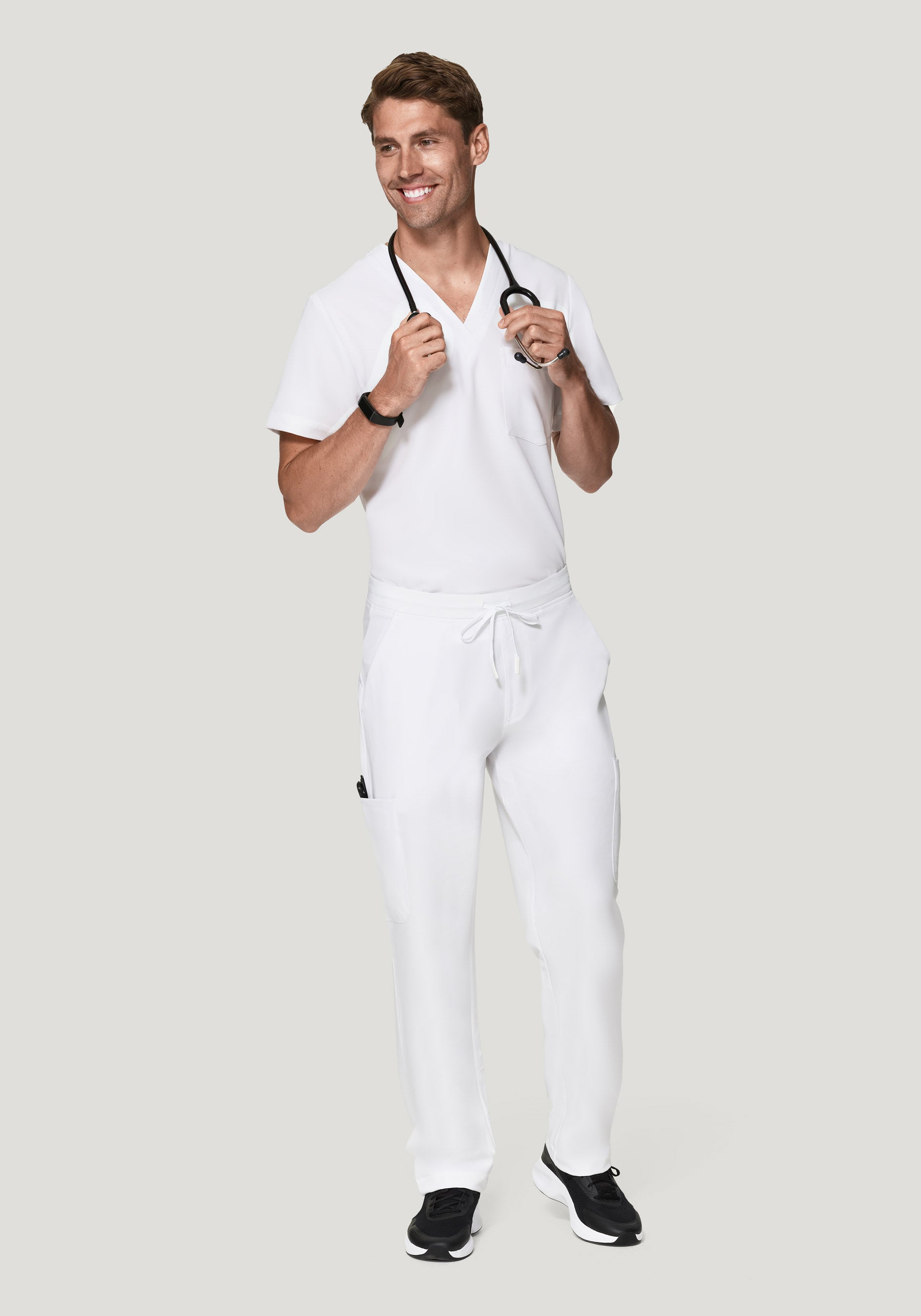 7 Pocket Cargos White