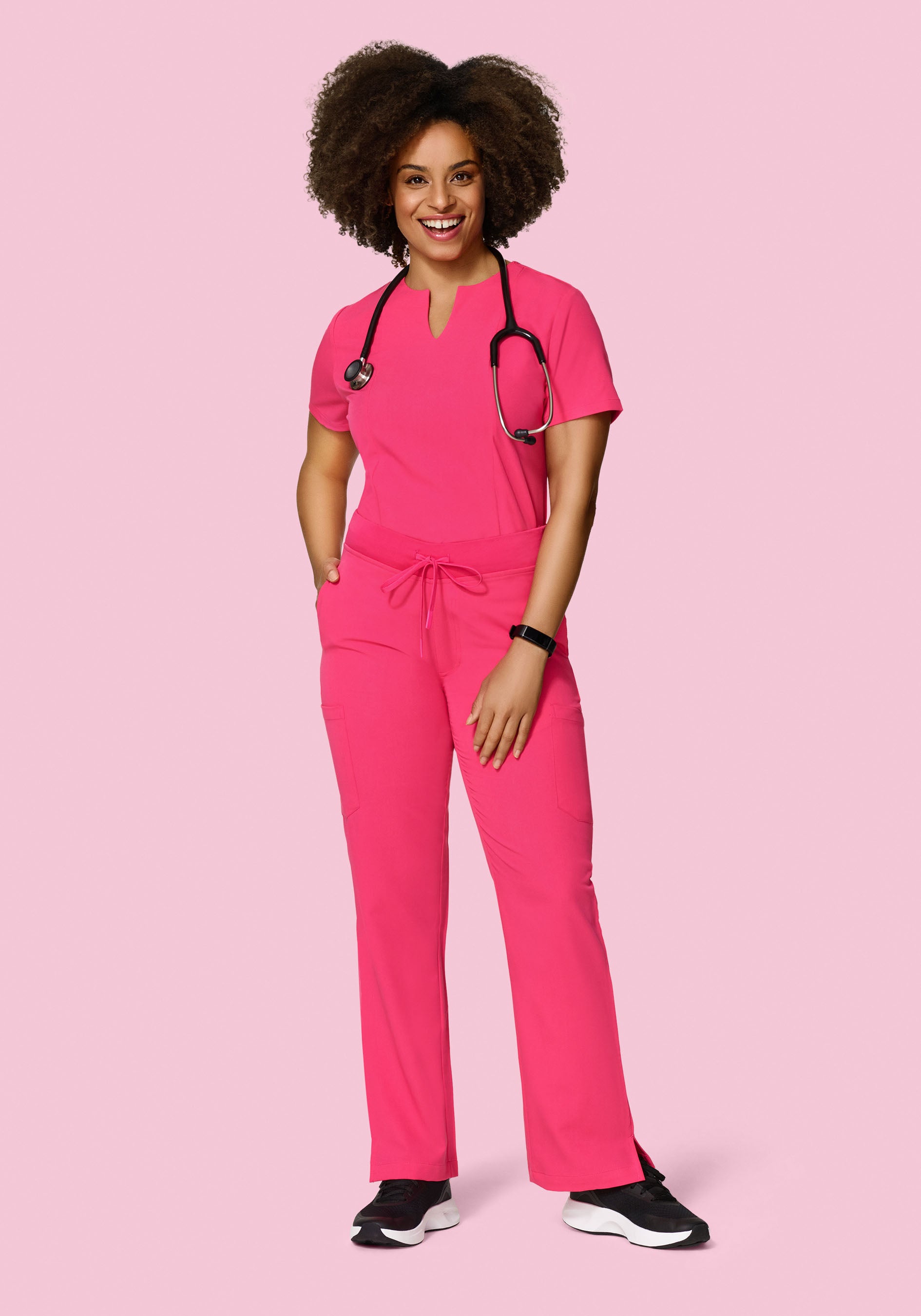 5 Pocket Notch Neck Top Azalea