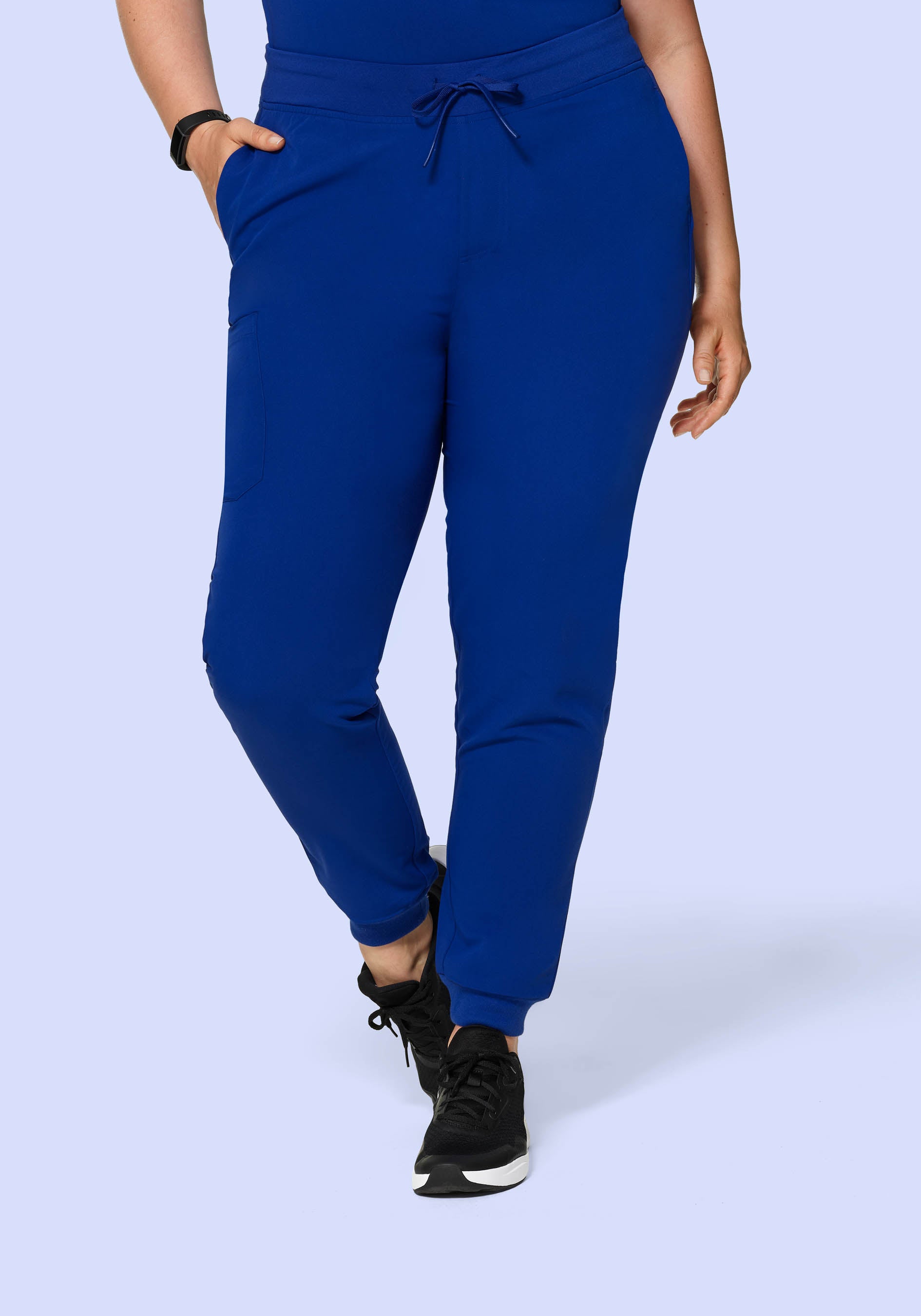 High Waisted Joggers Galaxy Blue Mandala Scrubs