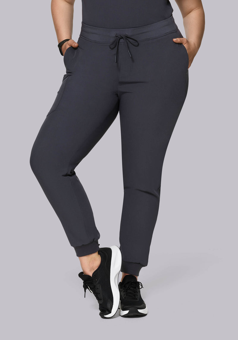 High Waisted Joggers Pewter