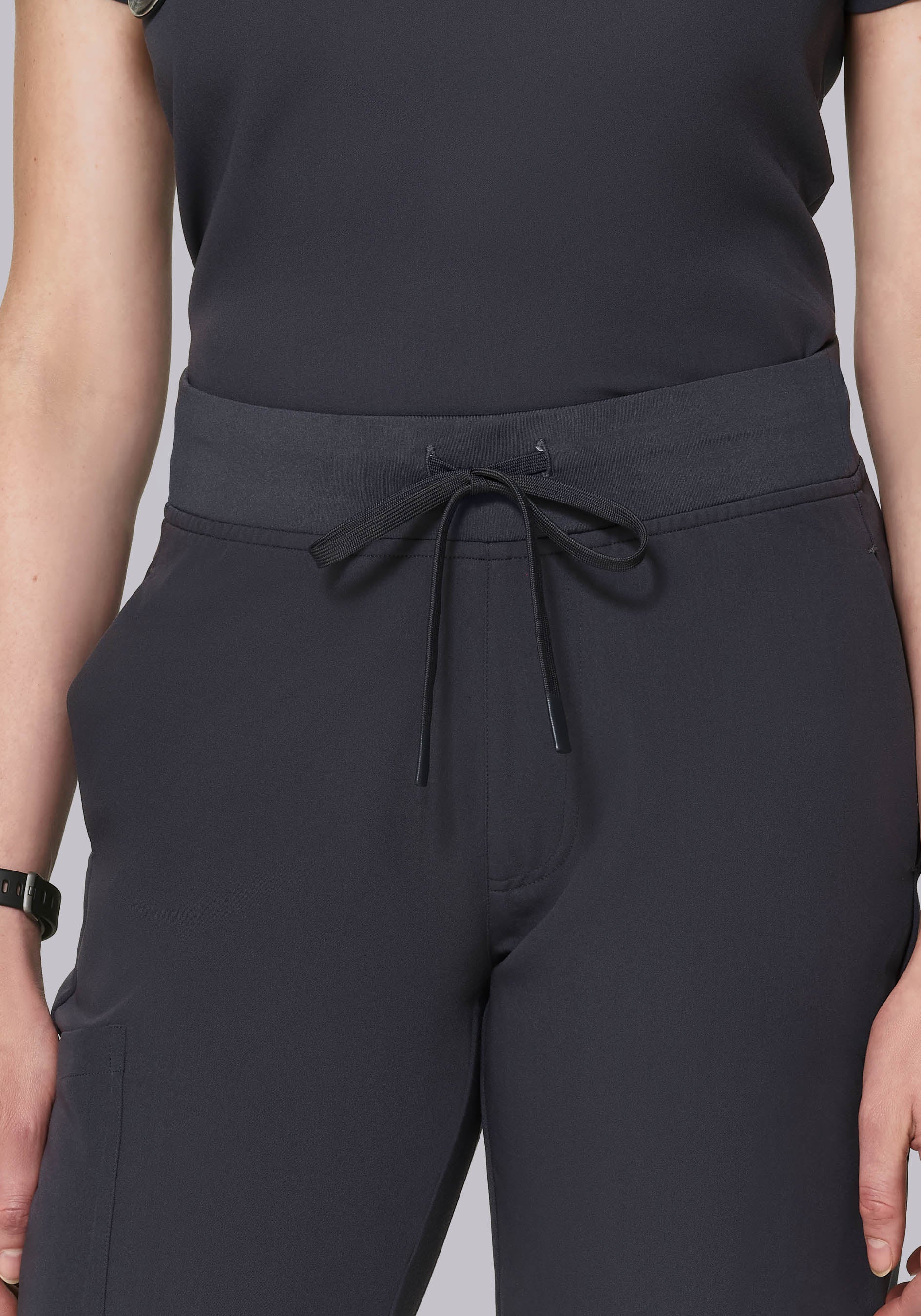 High Waisted Joggers Pewter