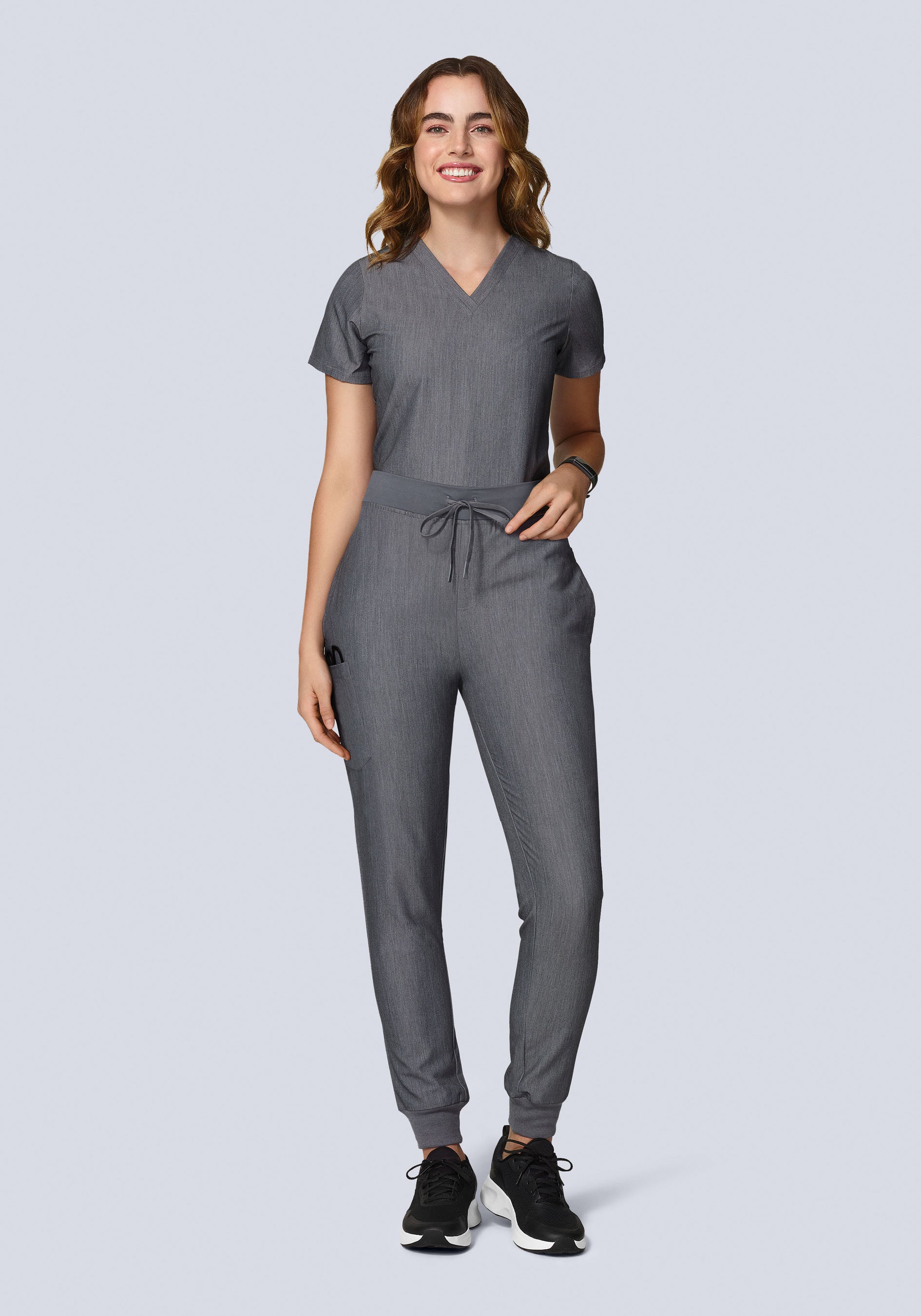 High Waisted Joggers Gray