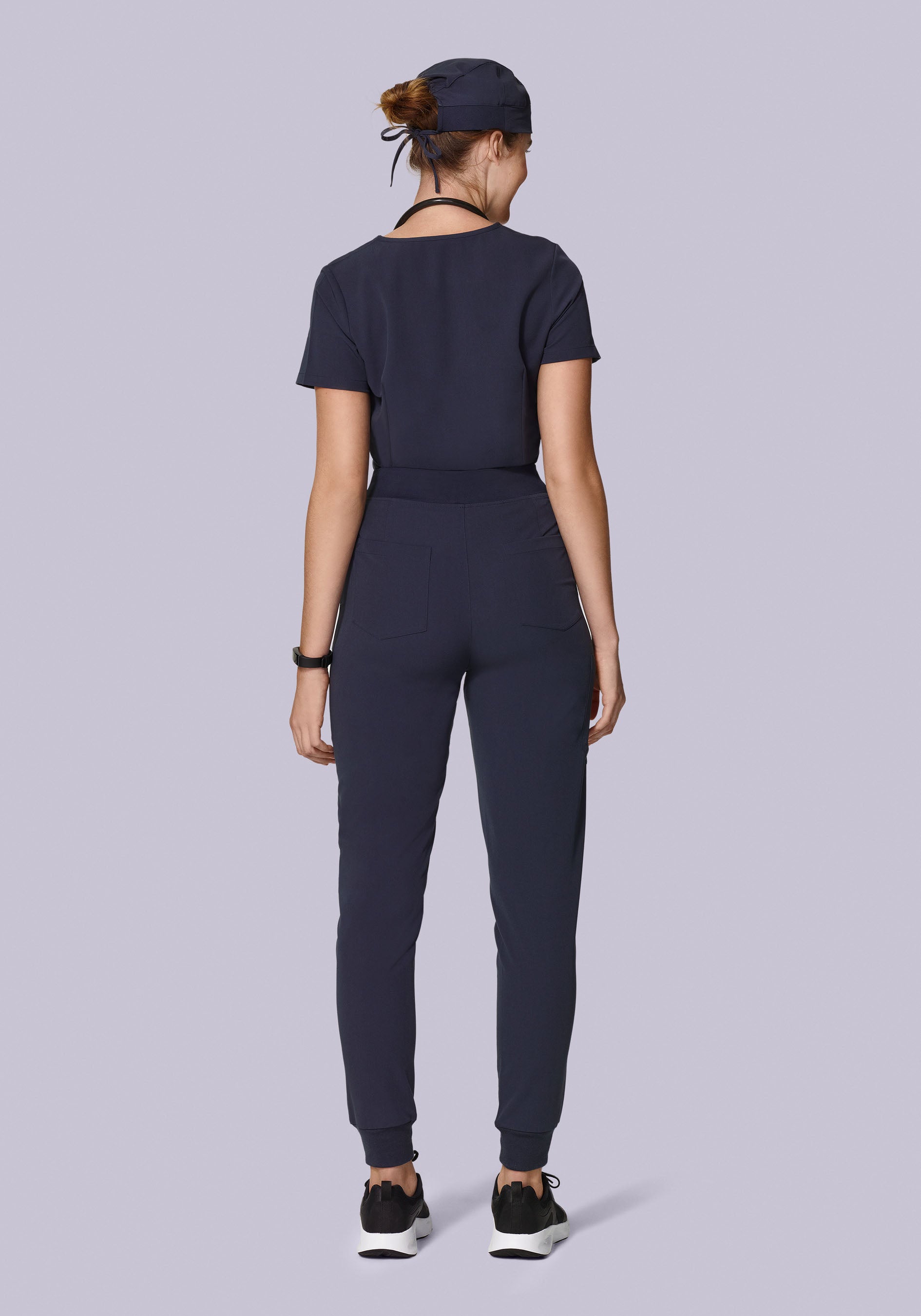 High Waisted Joggers Steel