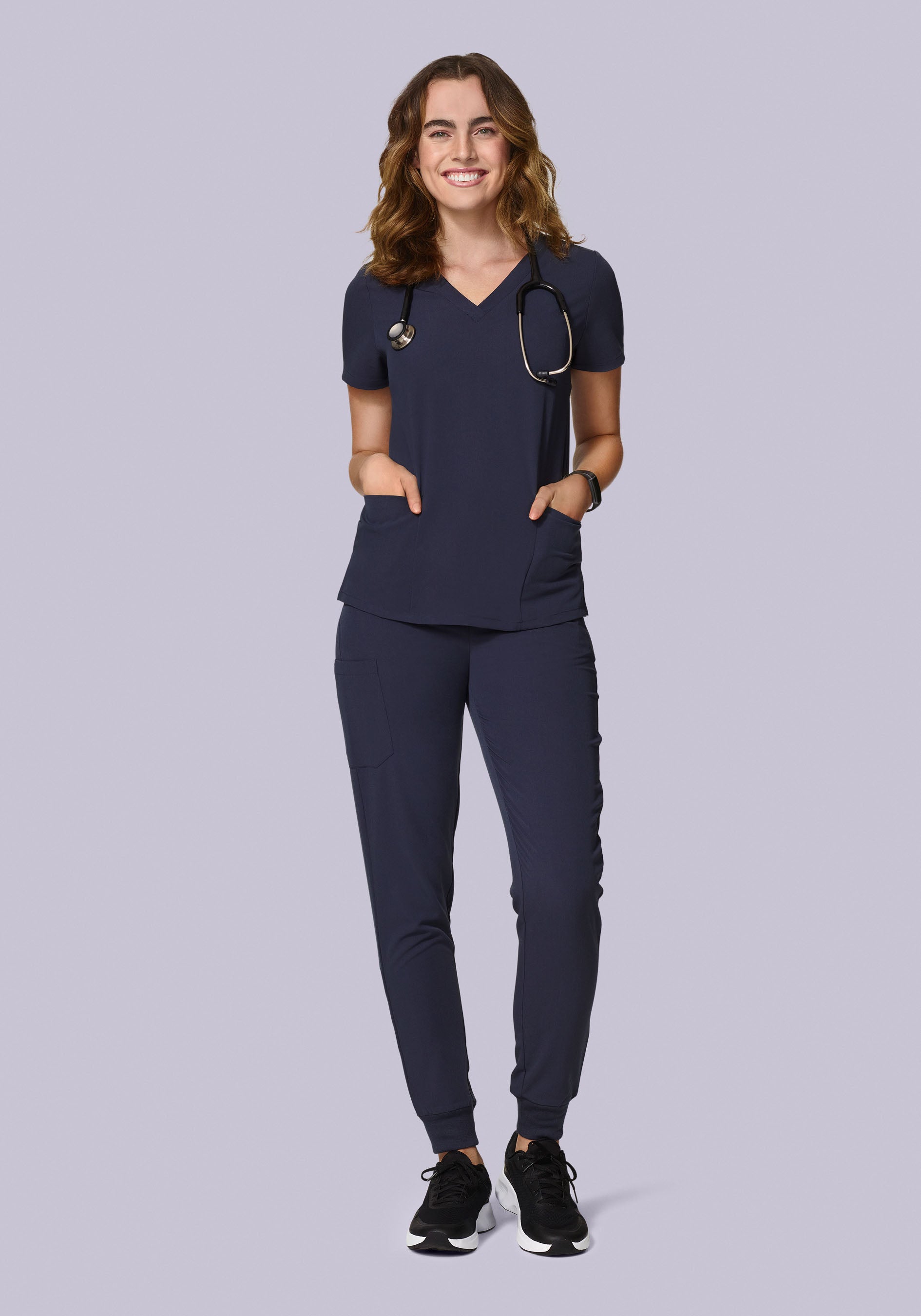 High Waisted Joggers Steel