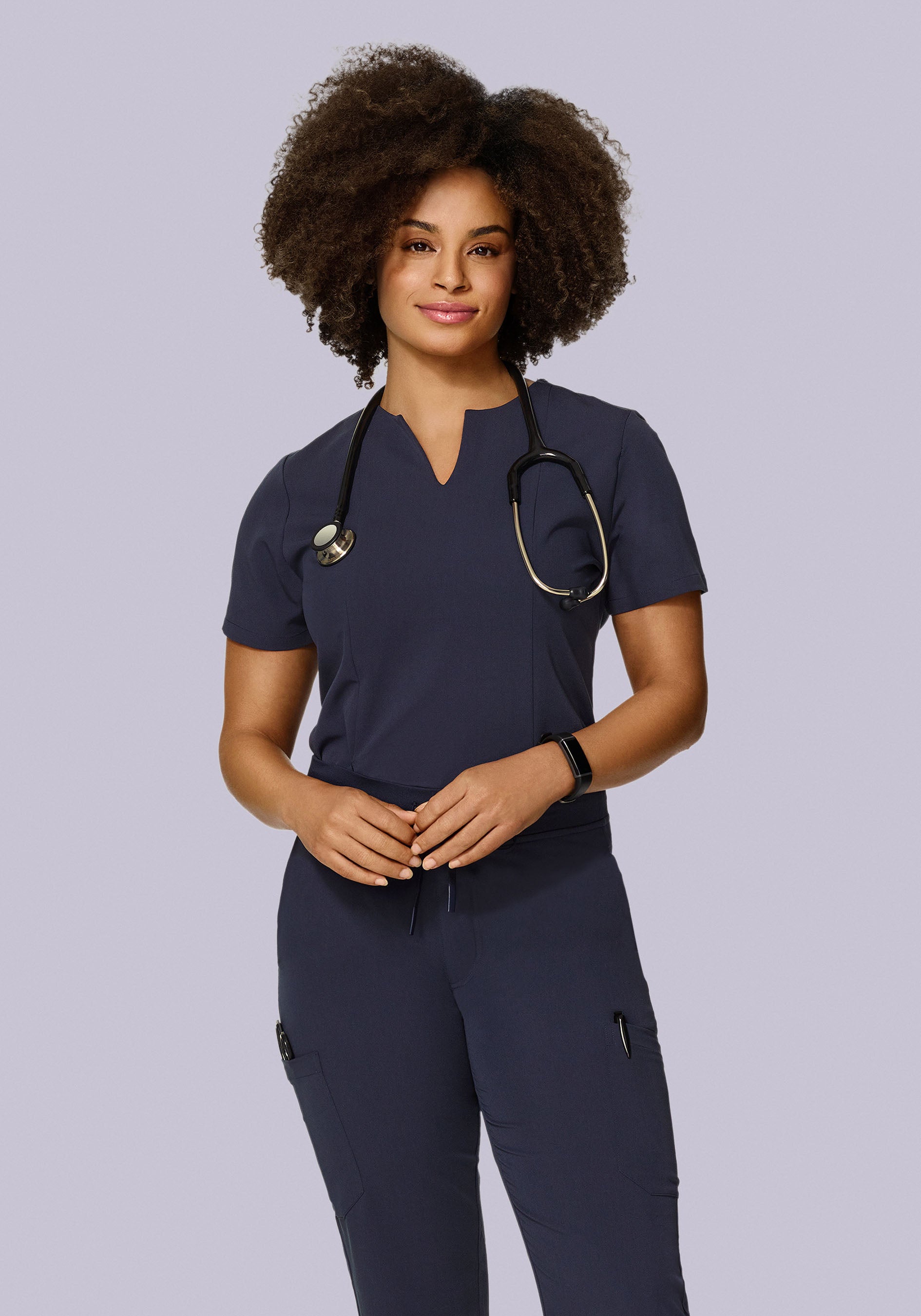 5 Pocket Notch Neck Top Steel