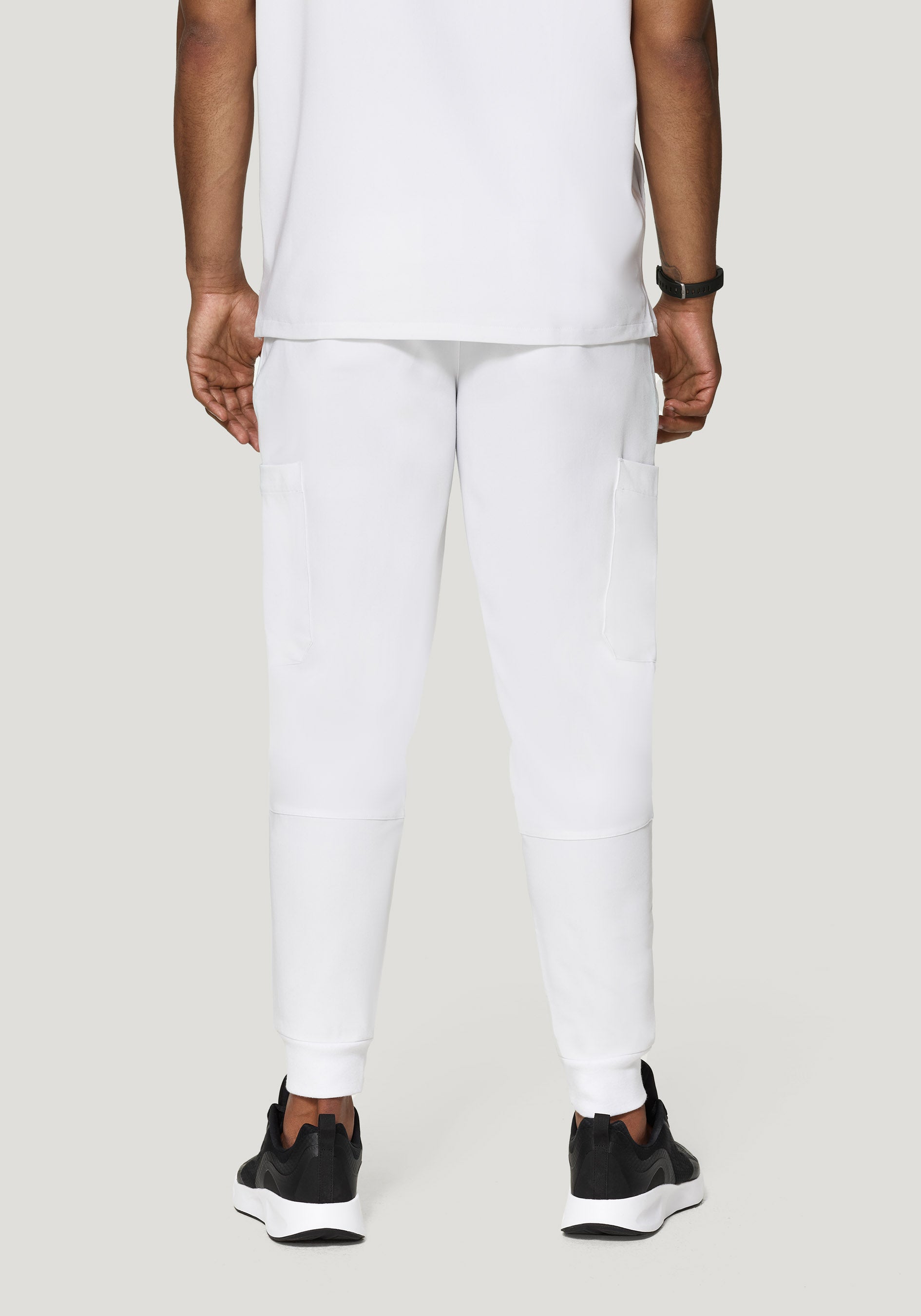 7 Pocket Joggers White