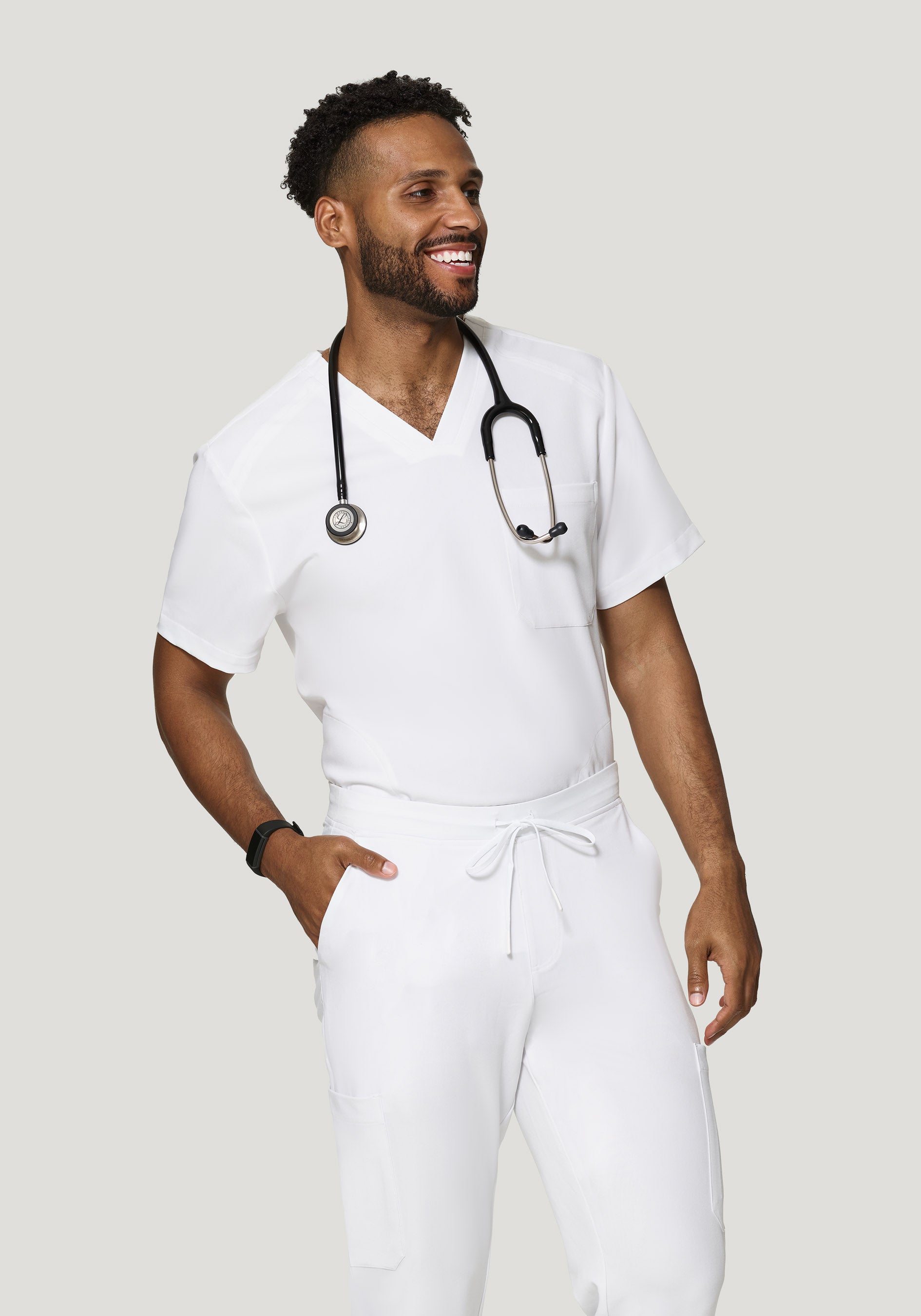 Three Pocket Top White