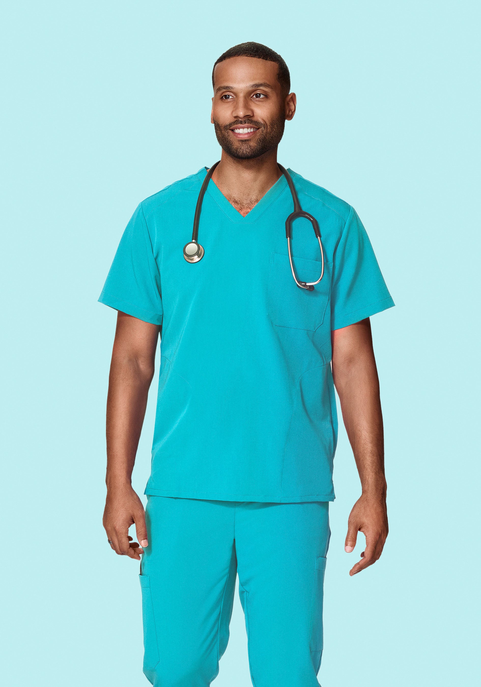 Three Pocket Top Teal