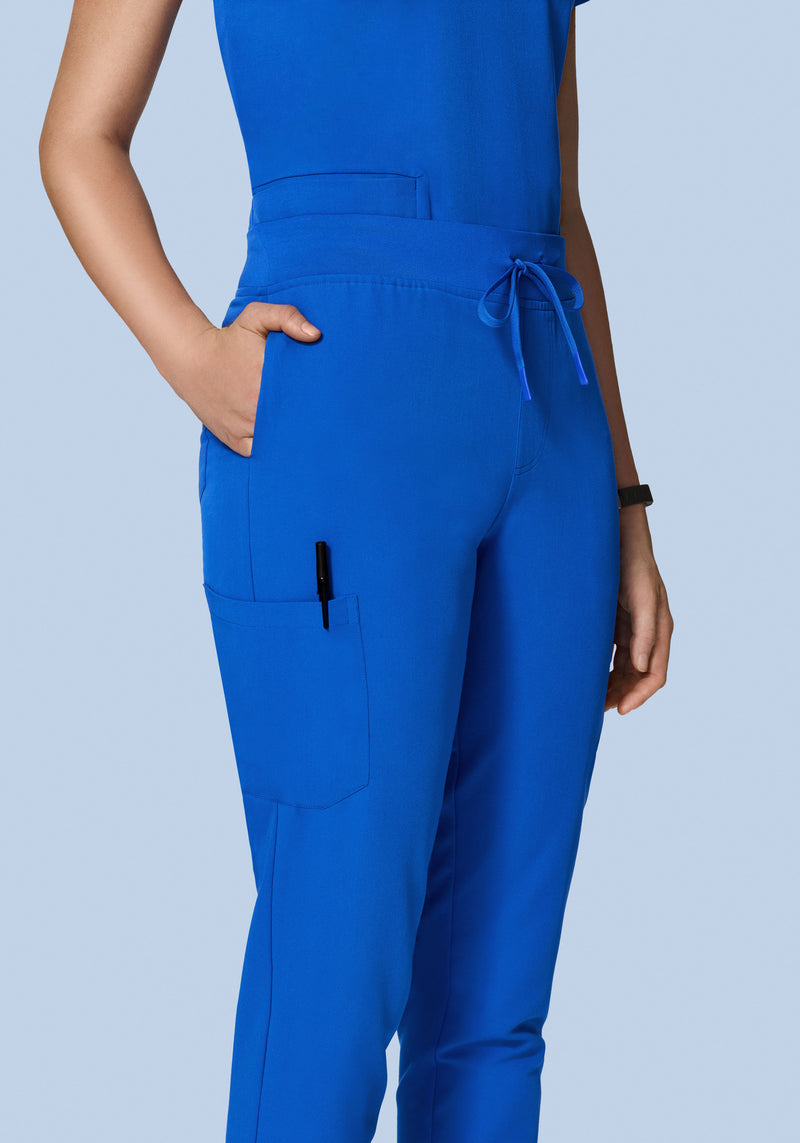 Royal Blue Cotton Yoga Wear With Sleeves – uNidraa