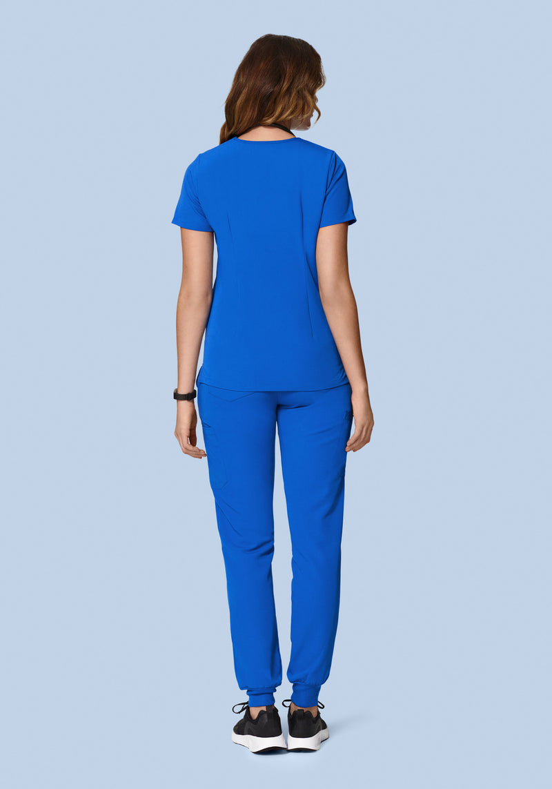 Royal Blue Cotton Yoga Wear With Sleeves – uNidraa